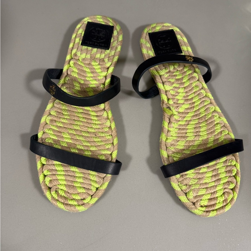 Tory Burch  Espadrille  Sandals 9 - Picture 2 of 10